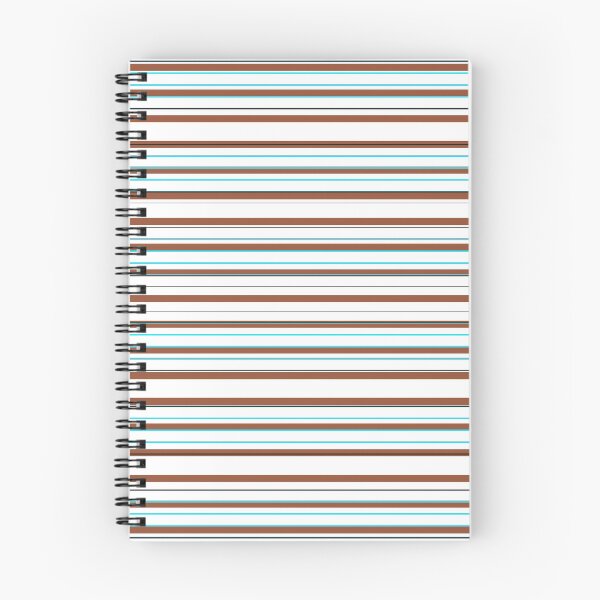 Item preview, Stripe's Nautical Aqua Brown Gray White designed and sold by PageDesigns.