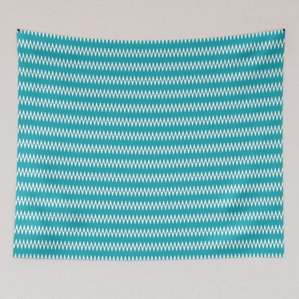 Item preview, ZigZag StripeTurquoise White  designed and sold by PageDesigns.