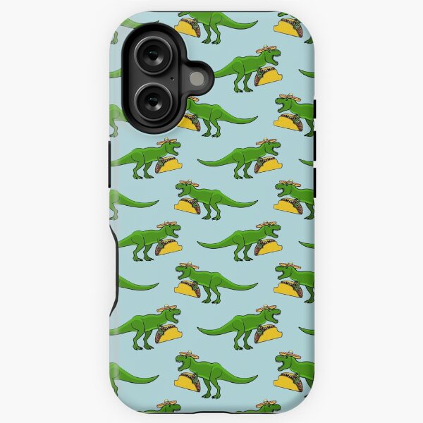 Item preview, Tyrannosaurus rex eating tacos designed and sold by littlearrow.