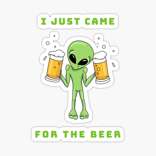 Ali loves Beer by Silvana Arias Sticker