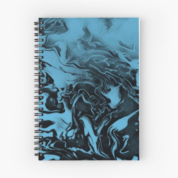Item preview, Blue and Black (fusion) - blue and black abstract swirls designed and sold by JaycraveDesigns.