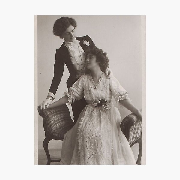 Vintage Lesbians Photographic Print