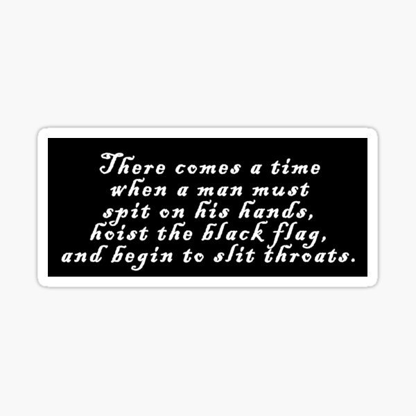 Begin to slit throats Sticker