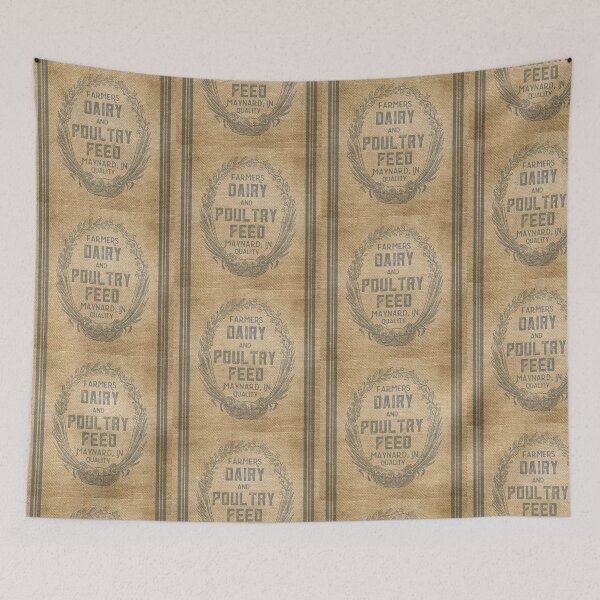 Item preview, Vintage Burlap Style Dairy Poultry Feed Sack Design designed and sold by Marcee Duggar.