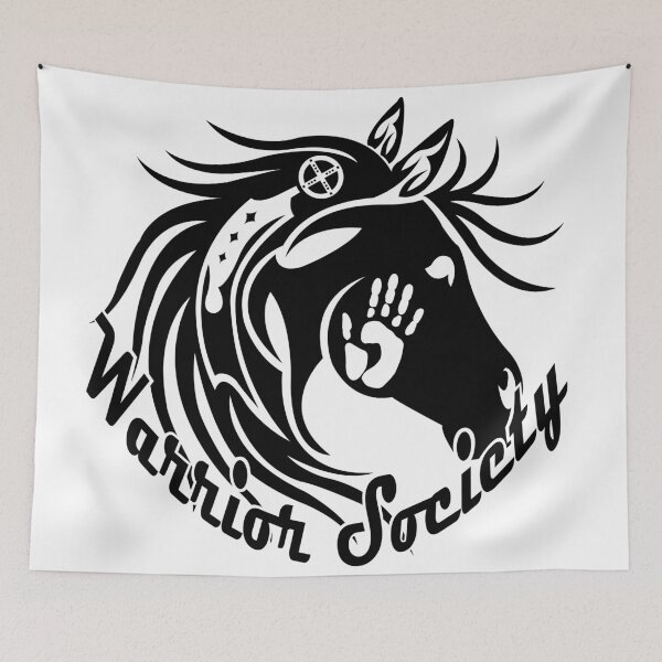 Item preview, Warrior Society (Horse Black) designed and sold by MelvinWarEagle.