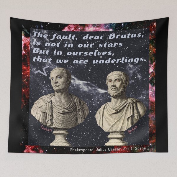 Item preview, "The fault is in ourselves" quote from Julius Caesar by Shakespeare designed and sold by bushwombat.