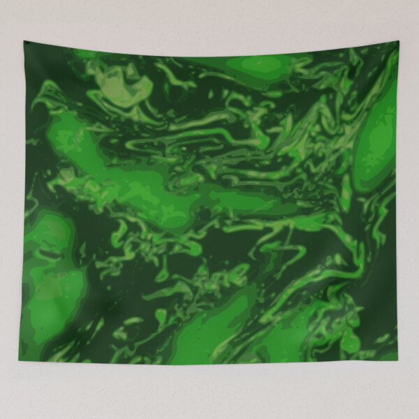 Item preview, Emerald - green abstract swirls designed and sold by JaycraveDesigns.