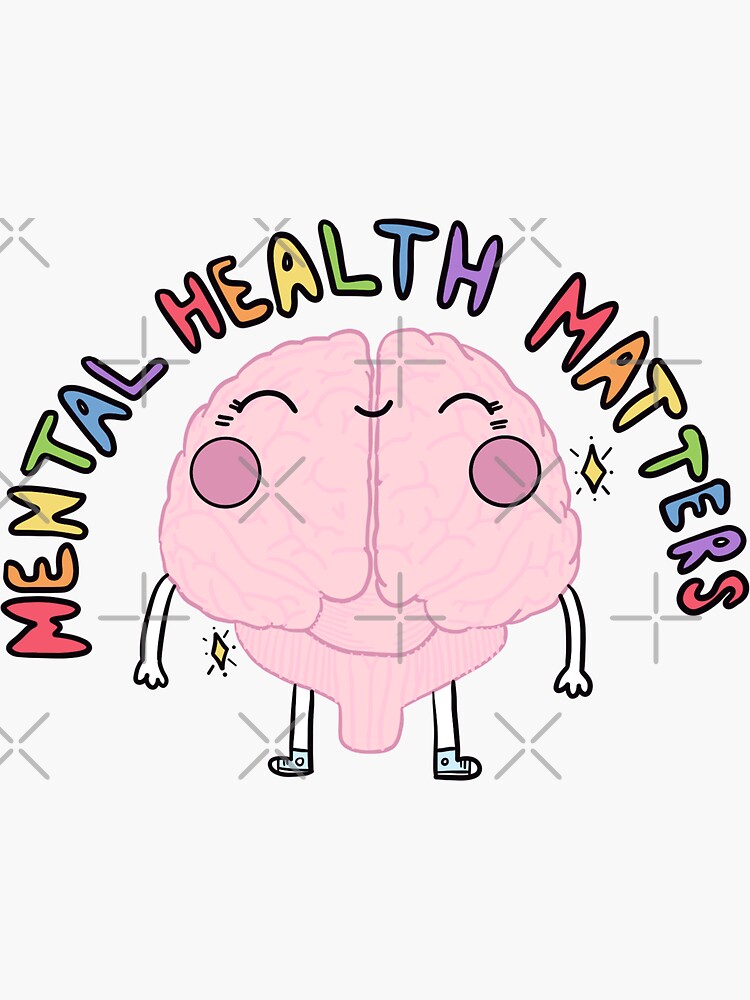 Artwork view, Mental Health Matters - Brain designed and sold by crystaldraws