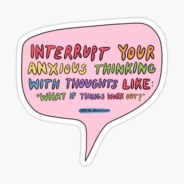 Anxiety Quote Sticker