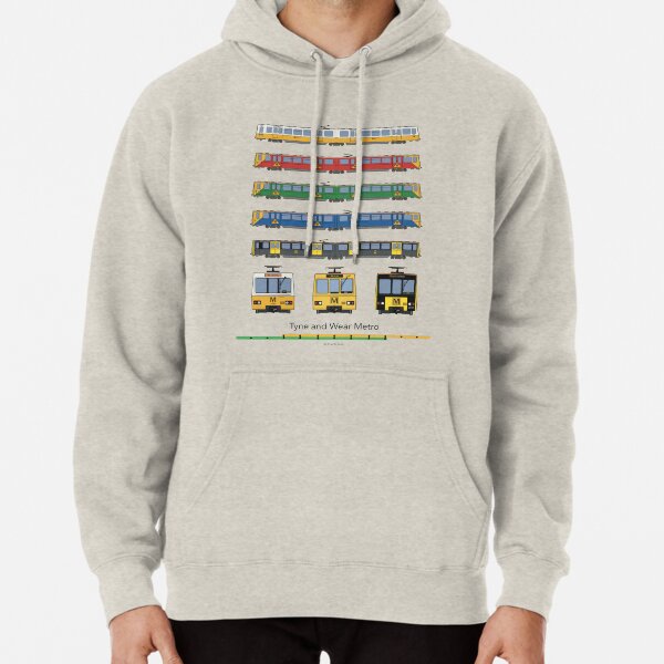 Tyne and Wear Metro Liveries Pullover Hoodie