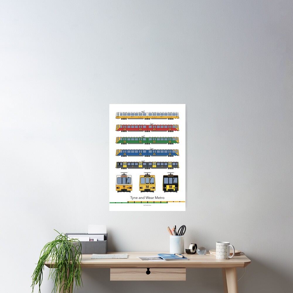 Tyne and Wear Metro Liveries Poster