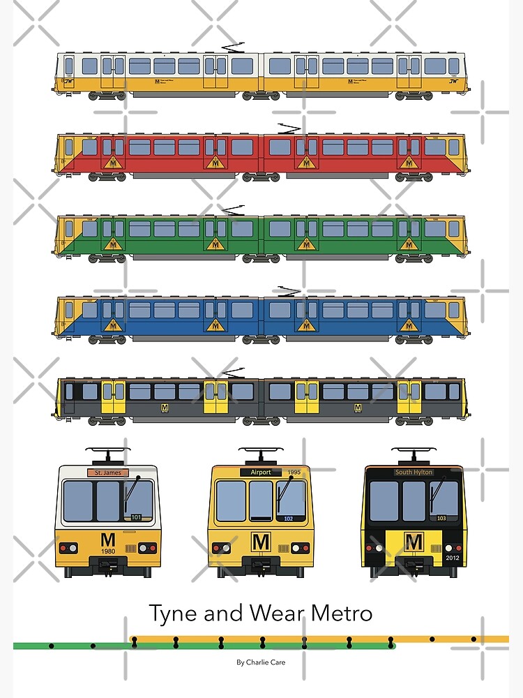 Tyne and Wear Metro Liveries by careful-design