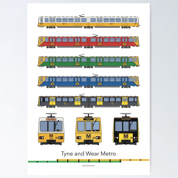 Item preview, Tyne and Wear Metro Liveries designed and sold by Charlie Care.