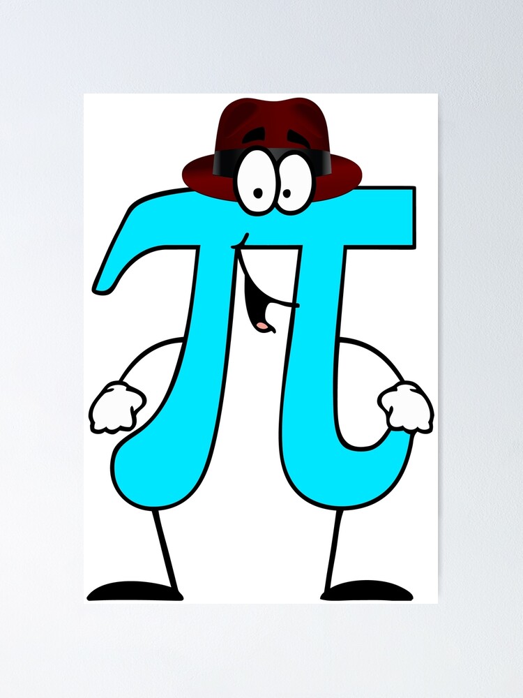  Póster «π pi diseño de dibujos animados π» de Handstand3
