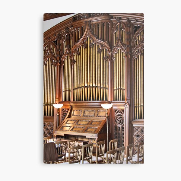 Antique Pipe Organ Metal Print