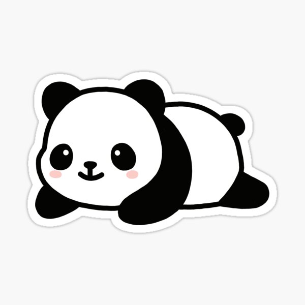Hand drawn Stickers Cartoon Panda Stickers Gifts for Her Panda Stickers 5 Piece Sticker Pack