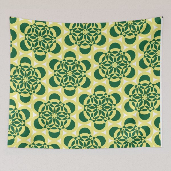 Item preview, Intersecting Circle Pattern - yellow/green designed and sold by Tee4Tu.