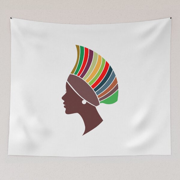 Item preview, African Queen with Colourful Crown designed and sold by Twenty2Creative.
