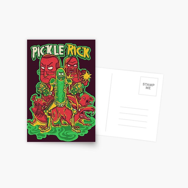 Pickle Rick Postcard