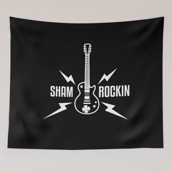 Item preview, Funny St Patricks Day Shamrockin Guitar Rock N Roll Music Irish Drinking designed and sold by mrsmitful.