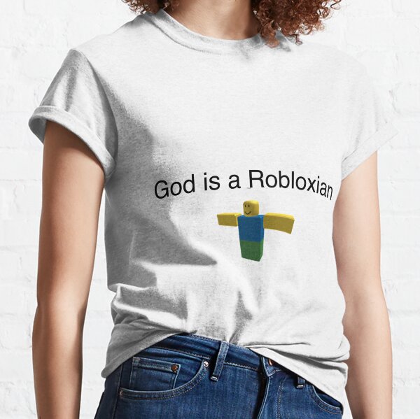 Funny Roblox T Shirts Redbubble - roblox t shirt god