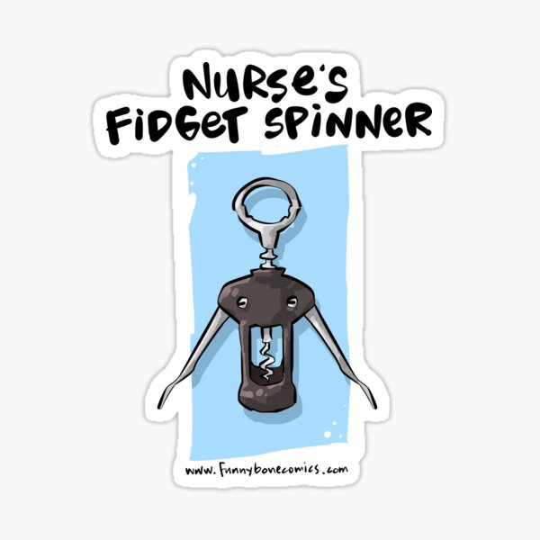 Nurse's Fidget Spinner Sticker