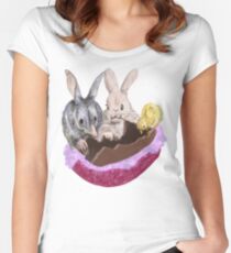 Osterfest Tailliertes Rundhals-Shirt