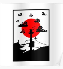 Itachi Uchiha Silhouette Poster