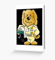 Elliot the Driver - Black Greeting Card