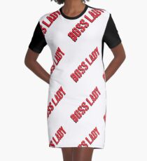 Boss Lady Red T-Shirt Kleid
