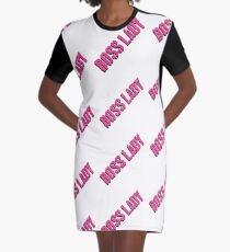 Boss Lady Pink T-Shirt Kleid