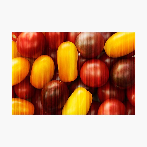 Cherry tomatoes abstract Photographic Print