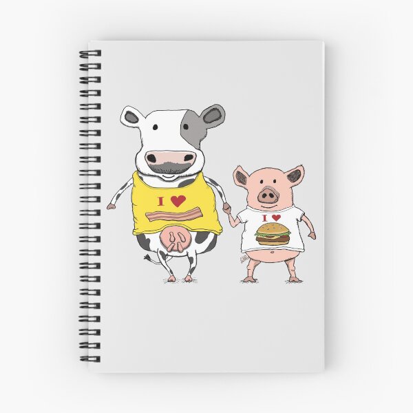 Item preview, Vaca linda y amigos de cerdo tomados de las manos designed and sold by capscratch.