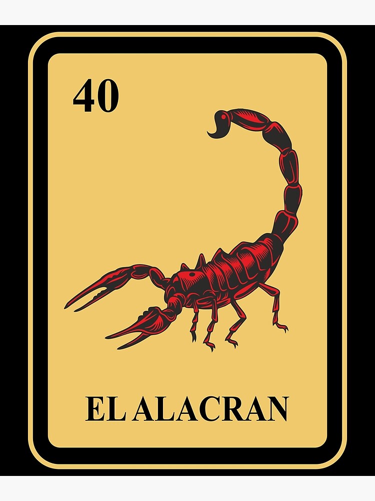 Póster « Loteria Mexicana El Alacran Loteria I Tradicional» de ...