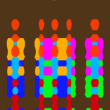 Artwork thumbnail, "Midnight Queue" (Geometric Flat) by Vk91art