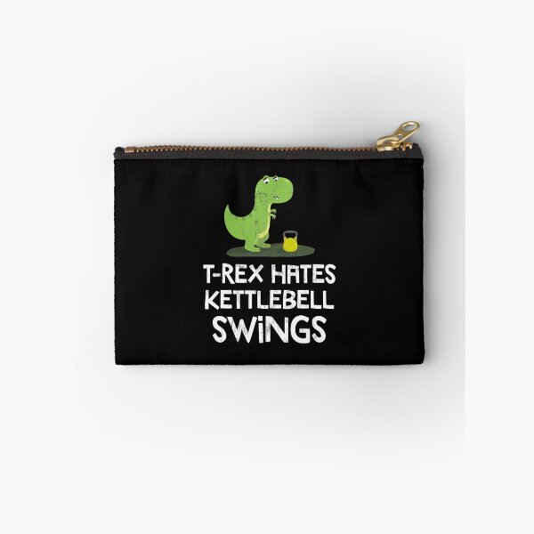 Item preview, Rex Hates Kettlebell Swings Funny Gym Dinosaur Design designed and sold by noirty.