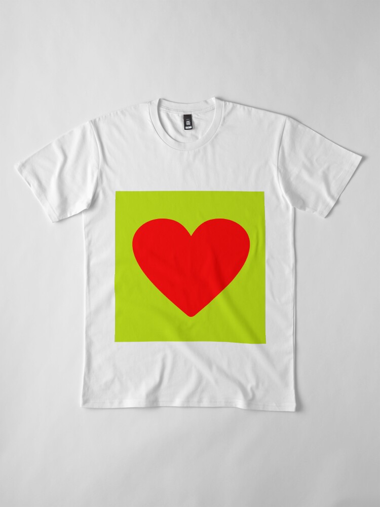Red and discount lime green shirt