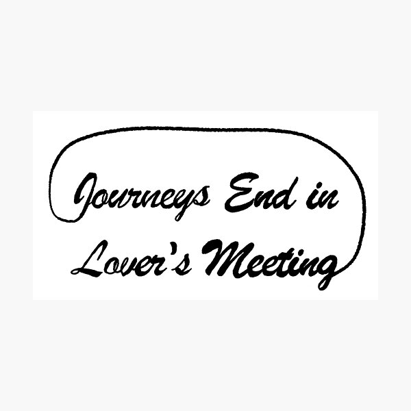 Item preview, Journeys End in Lovers Meeting designed and sold by NerdyPaperDolls.
