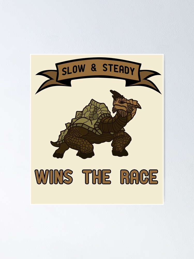 slow and steady always wins the race