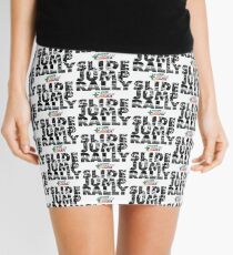 Slide Jump Rally - Black & White/White Mini Skirt