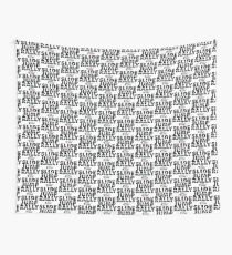 Slide Jump Rally - Black & White/White Wall Tapestry