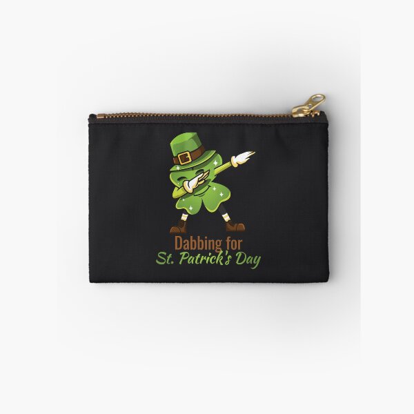Item preview, Funny Dabbing St Patricks Day Dab Shamrock Kids Boys Art designed and sold by melsens.