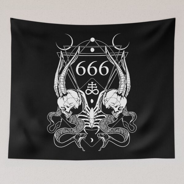Item preview, 666 with some skulls, serpents and Leviathan cross designed and sold by vonKowen.