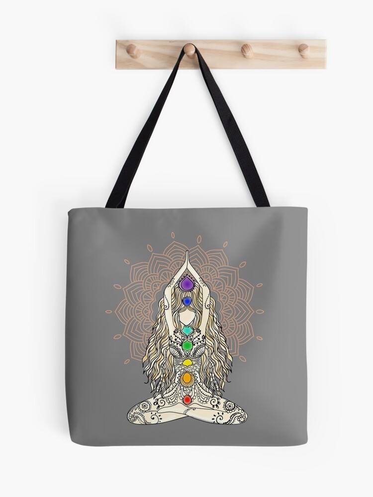 Om Mandala Tote Bag - Yoga Bees Are Beautiful