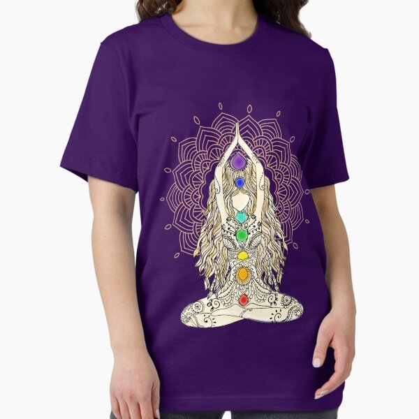 Item preview, yoga woman buddha mandala india pattern chakra energy lotus seat energy centers spiritual om namaste tattoo henna center designed and sold by originalstar.