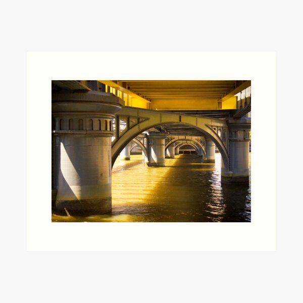 Item preview, Shapes under Sandridge Railway Bridge, Melbourne designed and sold by Elana Bailey.