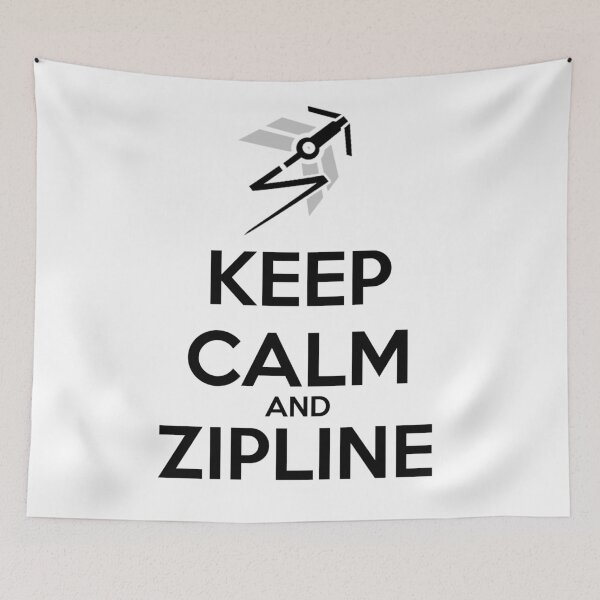 Item preview, Keep Calm and Zipline designed and sold by Shada0071.