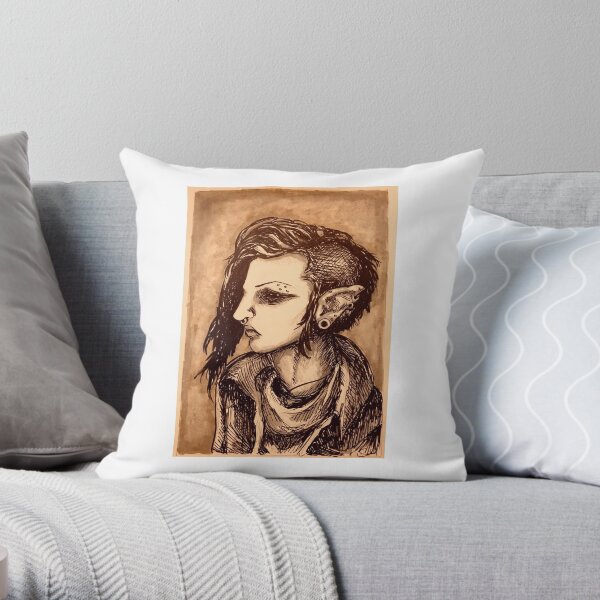 Shadar-Kai Throw Pillow