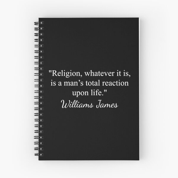 Item preview, Williams James Quote: religion man's life - classic black designed and sold by topower.