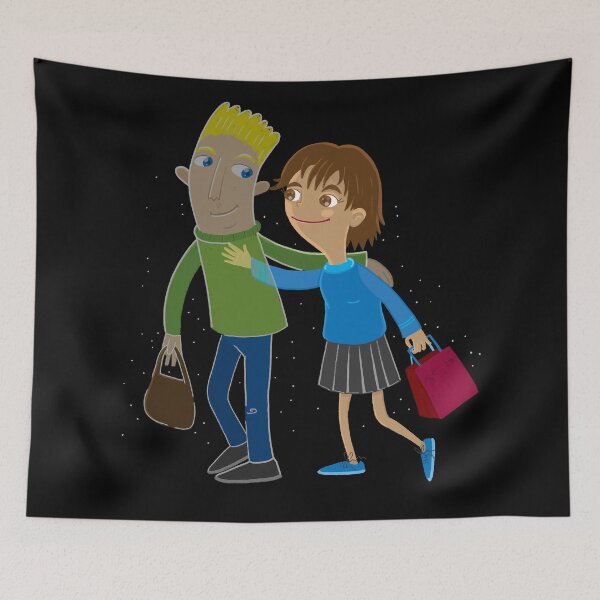 Item preview, Ghost Boy and his girlfriend designed and sold by jasmineberry.